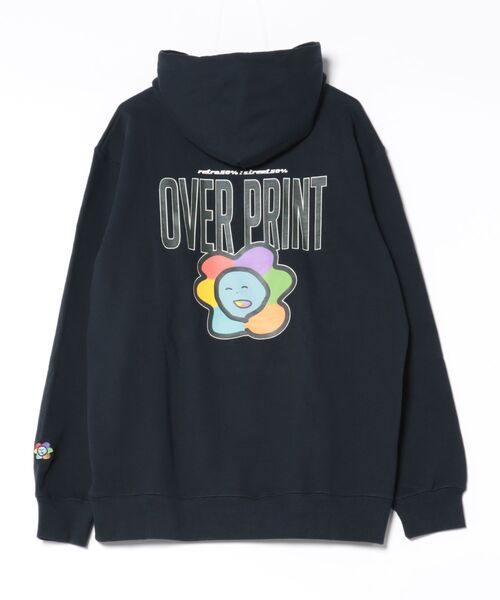 overprint — naenano back pile Hoodie (оверпринт худи)