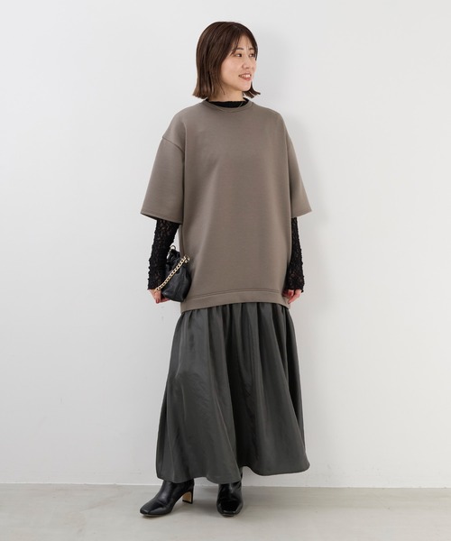 MICA&DEAL（マイカ＆ディール）の「カットドッキングワンピース（ワンピース・レディース・チャコールグレー/ブラック・FREE）」の15枚目の写真