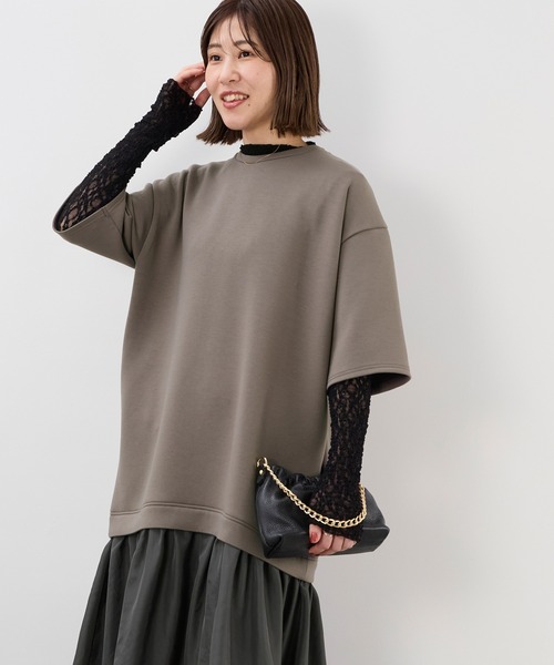 MICA&DEAL（マイカ＆ディール）の「カットドッキングワンピース（ワンピース・レディース・チャコールグレー/ブラック・FREE）」の17枚目の写真