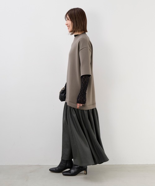 MICA&DEAL（マイカ＆ディール）の「カットドッキングワンピース（ワンピース・レディース・チャコールグレー/ブラック・FREE）」の18枚目の写真