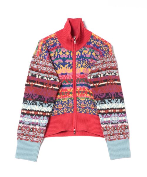 セール】ﾌﾞﾛｰｸﾝﾌｪｱｱｲﾙﾆｯﾄｼﾞｯﾌﾟﾌﾞﾙｿﾞﾝ（その他トップス）｜Vivienne