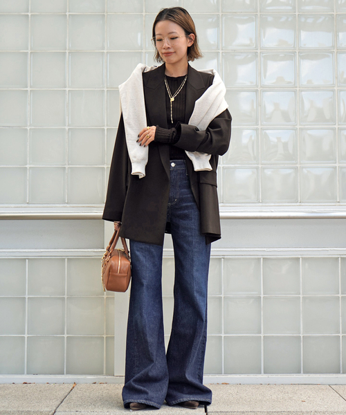 ウールシルクワイドリブニット（ニット/セーター）｜AP STUDIO