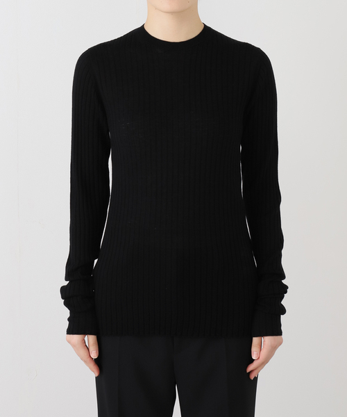 ウールシルクワイドリブニット（ニット/セーター）｜AP STUDIO