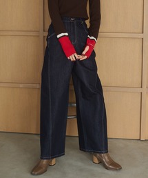 hunch | スラブデニム/ラメ ワイドデニムパンツ(デニムパンツ)