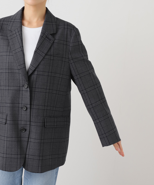 【 フレームワーク 】テーラードジャケット グレンチェック 入園式 卒園 グレー フレームワーク 】テーラードジャケット グレンチェック 入園式
