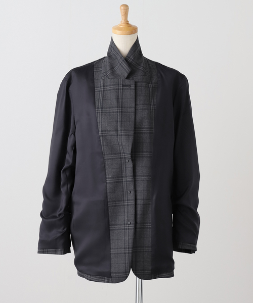 グレンチェックシングルジャケット（テーラードジャケット