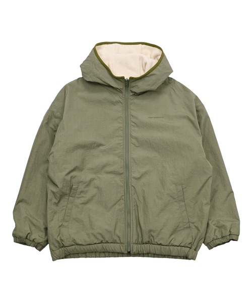 NEW BALANCE（ニューバランス）の「リバーシブルボアジャケット（ブルゾン・レディース・カーキ/ダークグレー・SMALL/MEDIUM/LARGE/X-LARGE）」の22枚目の写真