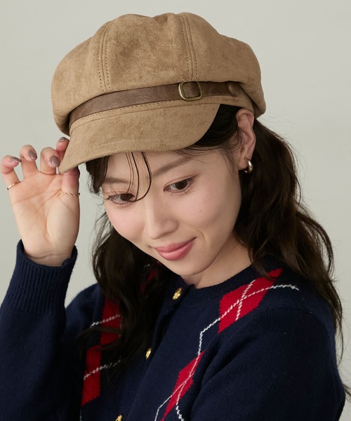 Cherir Mignon（シェリルミニョン）の「【Cherir Mignon】ベルトデザインキャスケット（キャスケット・レディース・ブラウン/ブラック/ベージュ・FREE）」の22枚目の写真