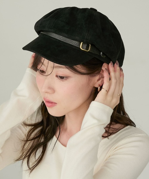 Cherir Mignon（シェリルミニョン）の「【Cherir Mignon】ベルトデザインキャスケット（キャスケット・レディース・ブラウン/ブラック/ベージュ・FREE）」の13枚目の写真