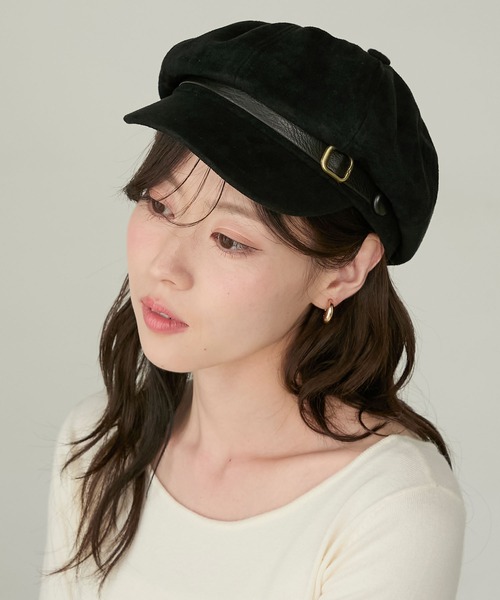 Cherir Mignon（シェリルミニョン）の「【Cherir Mignon】ベルトデザインキャスケット（キャスケット・レディース・ブラウン/ブラック/ベージュ・FREE）」の14枚目の写真