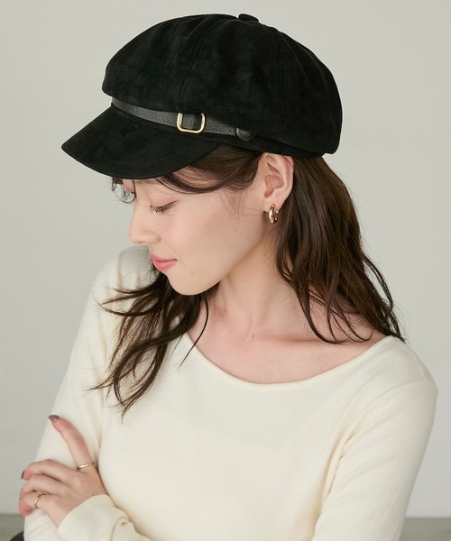 Cherir Mignon（シェリルミニョン）の「【Cherir Mignon】ベルトデザインキャスケット（キャスケット・レディース・ブラウン/ブラック/ベージュ・FREE）」の15枚目の写真