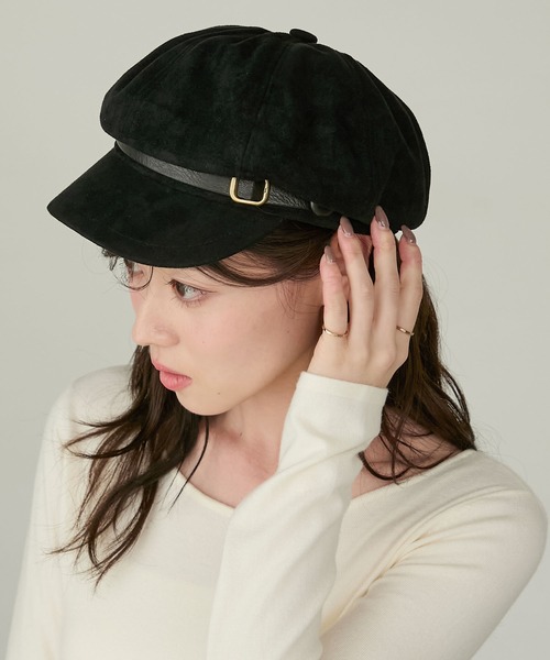 Cherir Mignon（シェリルミニョン）の「【Cherir Mignon】ベルトデザインキャスケット（キャスケット・レディース・ブラウン/ブラック/ベージュ・FREE）」の16枚目の写真