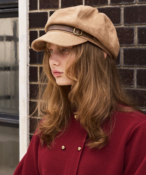 Cherir Mignon（シェリルミニョン）の「【Cherir Mignon】ベルトデザインキャスケット（キャスケット・レディース・ブラウン/ブラック/ベージュ・FREE）」の4枚目の写真