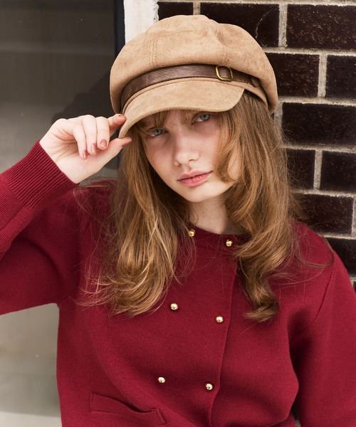 Cherir Mignon（シェリルミニョン）の「【Cherir Mignon】ベルトデザインキャスケット（キャスケット・レディース・ブラウン/ブラック/ベージュ・FREE）」の7枚目の写真