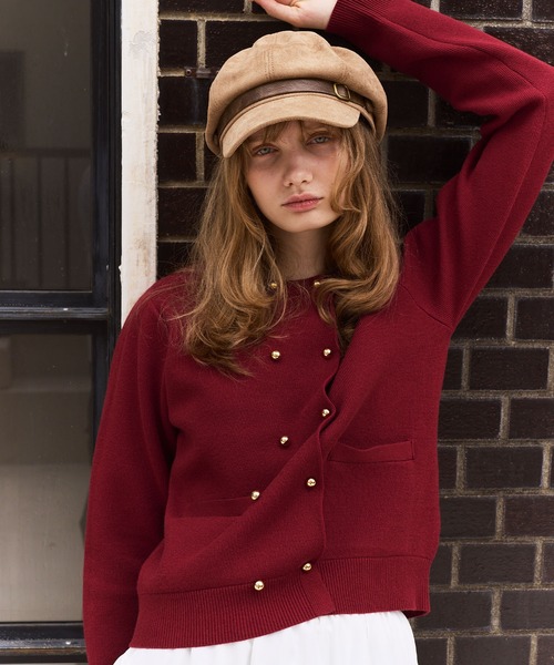 Cherir Mignon（シェリルミニョン）の「【Cherir Mignon】ベルトデザインキャスケット（キャスケット・レディース・ブラウン/ブラック/ベージュ・FREE）」の10枚目の写真