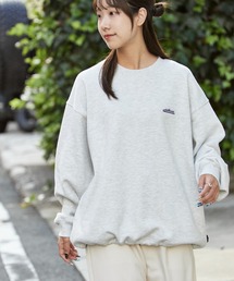 THOUSAND MILE | THOUSAND MILE/サウザンドマイル DRAWCORD CREW NECK PULLOVER ラバーロゴ クルーネックスウェット(スウェット)