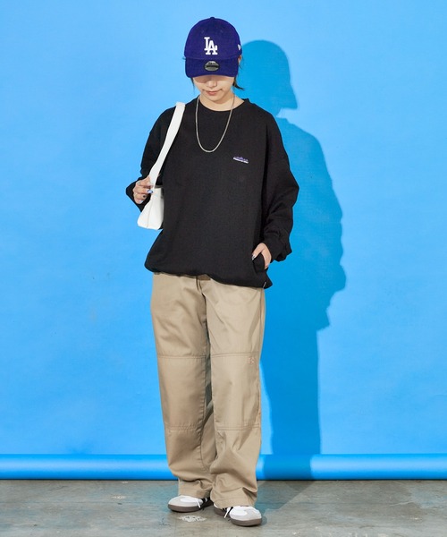 THOUSAND MILE（サウザンドマイル）の「THOUSAND MILE/サウザンドマイル DRAWCORD CREW NECK PULLOVER ラバーロゴ クルーネックスウェット（スウェット・メンズ・ブラック/ライトグレー/チャコール/ネイビー・XS/M/XL/L）」の15枚目の写真