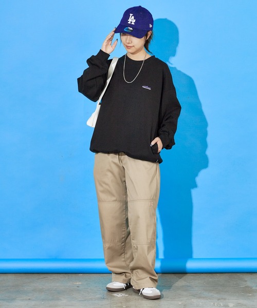 THOUSAND MILE（サウザンドマイル）の「THOUSAND MILE/サウザンドマイル DRAWCORD CREW NECK PULLOVER ラバーロゴ クルーネックスウェット（スウェット・メンズ・ブラック/ライトグレー/チャコール/ネイビー・XS/M/XL/L）」の13枚目の写真