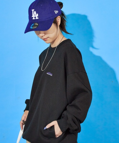 THOUSAND MILE（サウザンドマイル）の「THOUSAND MILE/サウザンドマイル DRAWCORD CREW NECK PULLOVER ラバーロゴ クルーネックスウェット（スウェット・メンズ・ブラック/ライトグレー/チャコール/ネイビー・XS/M/XL/L）」の10枚目の写真