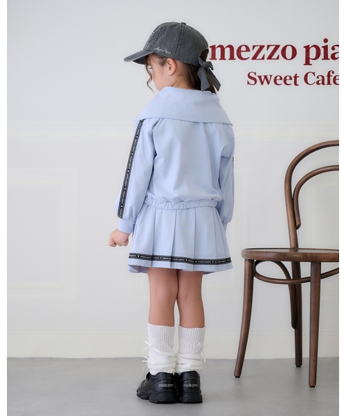 セール】セーラーハーフZIP ロゴラインスカパン セット（セットアップ