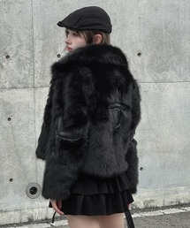 Cross Volume Fur Jacket