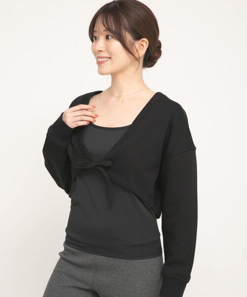 URBAN RESEARCH Sonny Label(アーバンリサーチサニーレーベル)の「SLAB Ribbon SweatCardigan(Tシャツ/カットソー・レディース・ブラック/グレー/ブラウン・FREE)」の10枚目の写真