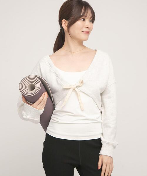 URBAN RESEARCH Sonny Label(アーバンリサーチサニーレーベル)の「SLAB Ribbon SweatCardigan(Tシャツ/カットソー・レディース・ブラック/グレー/ブラウン・FREE)」の18枚目の写真
