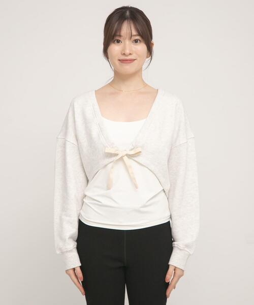 URBAN RESEARCH Sonny Label(アーバンリサーチサニーレーベル)の「SLAB Ribbon SweatCardigan(Tシャツ/カットソー・レディース・ブラック/グレー/ブラウン・FREE)」の22枚目の写真