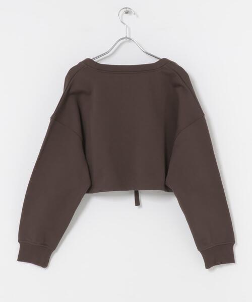 URBAN RESEARCH Sonny Label(アーバンリサーチサニーレーベル)の「SLAB Ribbon SweatCardigan(Tシャツ/カットソー・レディース・ブラック/グレー/ブラウン・FREE)」の4枚目の写真