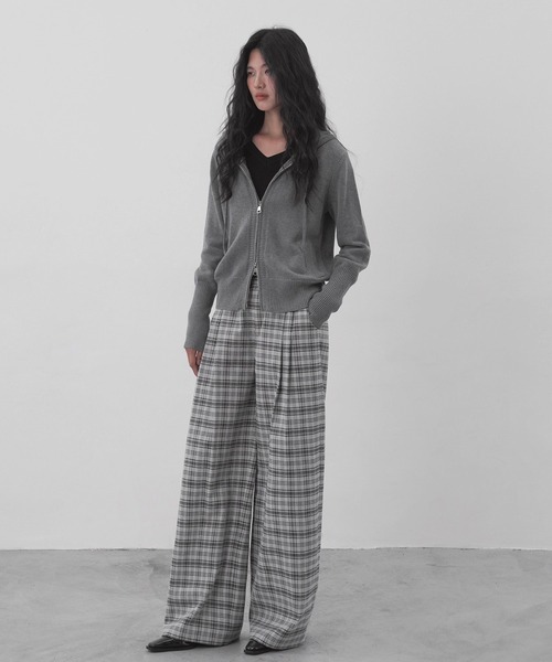 EIGHTHMONTH(エイスマンス)の「リラックスチェックパンツ EM25a086【EIGHTHMONTH】(その他パンツ・レディース・グレー・S/M/L)」の11枚目の写真
