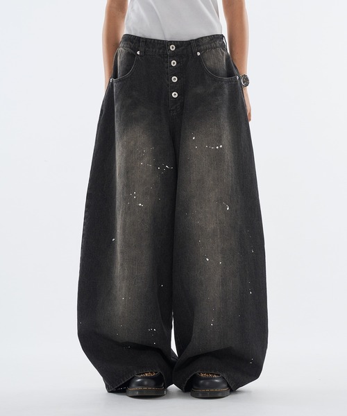 wish for ever ワイドパンツ WISH FOR EVER パンツ ASSORT DESIGN WIDE PANTS/アソート