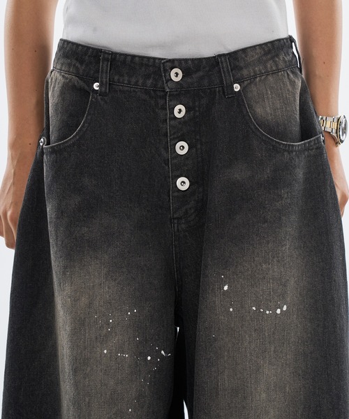 WISH FOR EVER(ウィッシュフォーエバー)の「【 3color / 3size 】ASSORT WIDE CURVE DENIM / アソートワイドカーブデニム(デニムパンツ・メンズ・インディゴブルー/ブラック/ライトブルー・MEDIUM/LARGE/SMALL)」の9枚目の写真