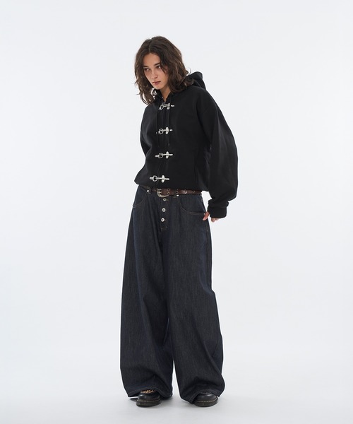 wish for everリジッドクラシックカーブデニム ブラック　黒 WISH FOR EVER ジーンズ RIGID CLASSIC CURVE DENIM / リジッド