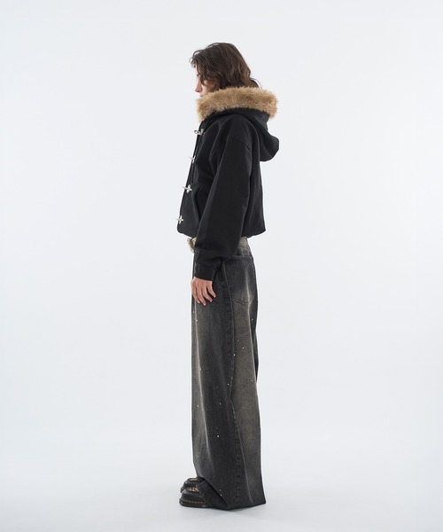 WISH FOR EVER(ウィッシュフォーエバー)の「【 3color / 3size 】ASSORT WIDE CURVE DENIM / アソートワイドカーブデニム(デニムパンツ・メンズ・インディゴブルー/ブラック/ライトブルー・MEDIUM/LARGE/SMALL)」の16枚目の写真