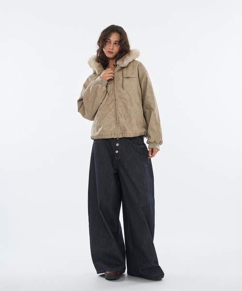 WISH FOR EVER(ウィッシュフォーエバー)の「【 3color / 3size 】ASSORT WIDE CURVE DENIM / アソートワイドカーブデニム(デニムパンツ・メンズ・インディゴブルー/ブラック/ライトブルー・MEDIUM/LARGE/SMALL)」の21枚目の写真