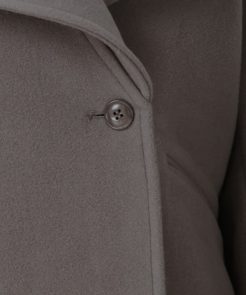 31 Sons de mode(トランテアン ソン ドゥ モード)の「2025秋冬新作 ビッグカラーショートコート(その他アウター・レディース・チャコールグレー/ブルー/グレイッシュベージュ・S/M)」の17枚目の写真