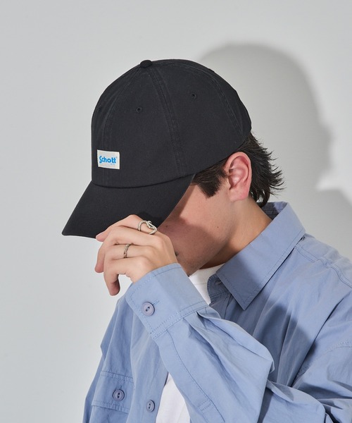 schott(ショット)の「【SCHOTT】ショット WASHED 6P CAP ユーズド加工 ロゴプレートキャップ ユニセックス SC155 CBS(キャップ・メンズ・ベージュ/ブラック/アイボリー・FREE)」の1枚目の写真