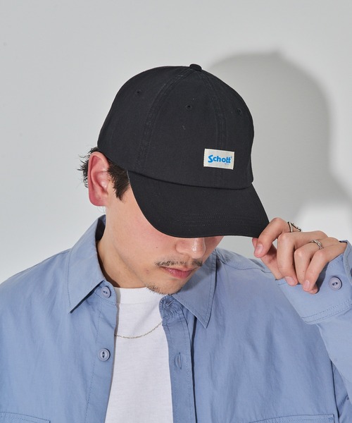 schott(ショット)の「【SCHOTT】ショット WASHED 6P CAP ユーズド加工 ロゴプレートキャップ ユニセックス SC155 CBS(キャップ・メンズ・ベージュ/ブラック/アイボリー・FREE)」の7枚目の写真