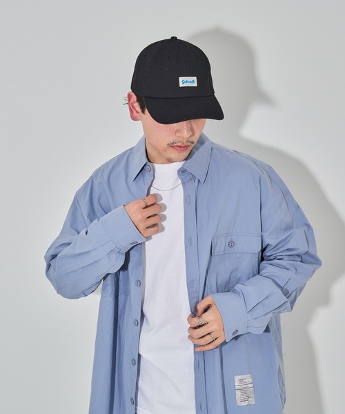 schott(ショット)の「【SCHOTT】ショット WASHED 6P CAP ユーズド加工 ロゴプレートキャップ ユニセックス SC155 CBS(キャップ・メンズ・ベージュ/ブラック/アイボリー・FREE)」の8枚目の写真