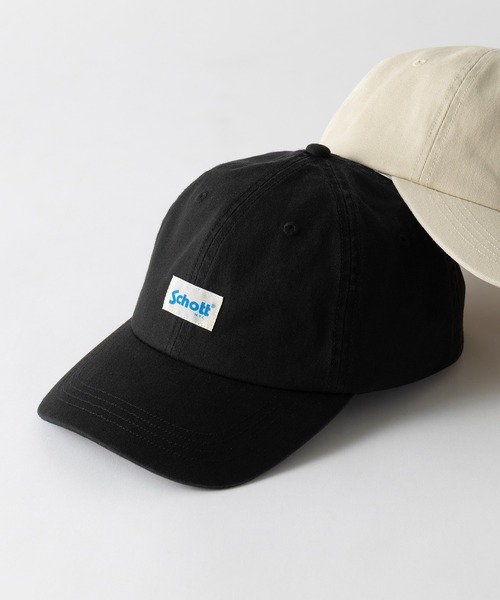 schott(ショット)の「【SCHOTT】ショット WASHED 6P CAP ユーズド加工 ロゴプレートキャップ ユニセックス SC155 CBS(キャップ・メンズ・ベージュ/ブラック/アイボリー・FREE)」の10枚目の写真