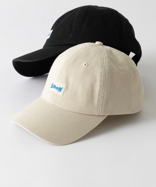 schott(ショット)の「【SCHOTT】ショット WASHED 6P CAP ユーズド加工 ロゴプレートキャップ ユニセックス SC155 CBS(キャップ・メンズ・ベージュ/ブラック/アイボリー・FREE)」の15枚目の写真