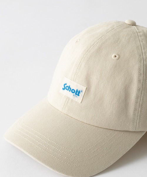 schott(ショット)の「【SCHOTT】ショット WASHED 6P CAP ユーズド加工 ロゴプレートキャップ ユニセックス SC155 CBS(キャップ・メンズ・ベージュ/ブラック/アイボリー・FREE)」の20枚目の写真