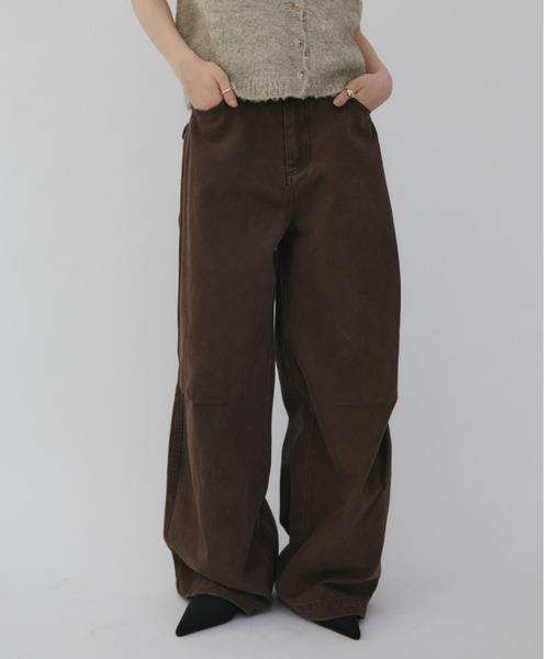 セール】Side Tuck Wide Pants / サイドタックワイドパンツ