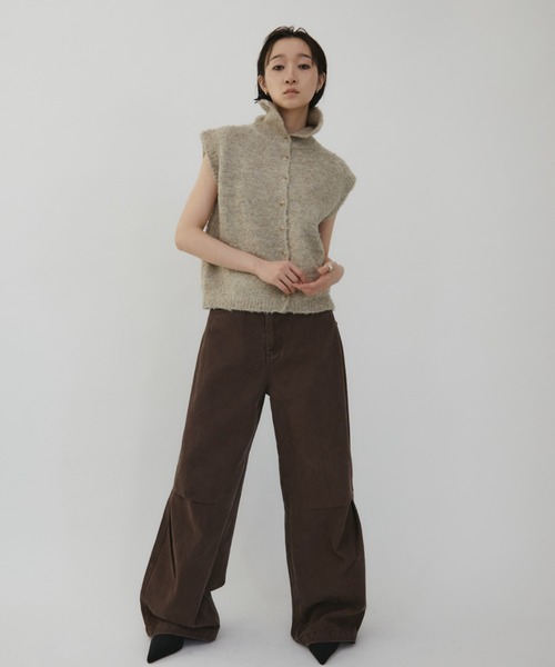 セール】Side Tuck Wide Pants / サイドタックワイドパンツ