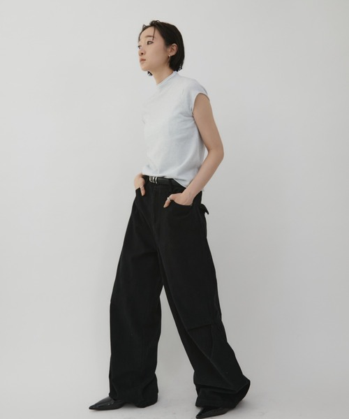 セール】Side Tuck Wide Pants / サイドタックワイドパンツ