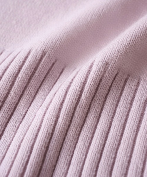 WEB限定】サイドスリットニットプルオーバー/イージーケア（ニット