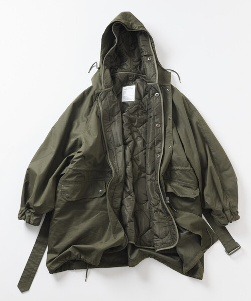FREAK'S STORE(フリークスストア)の「M-64 ウエストベルテッド フィールドパーカー ライナーセット/ミリタリーコート / field parka(モッズコート・メンズ・ブラック/オリーブ・MEDIUM/LARGE)」の4枚目の写真