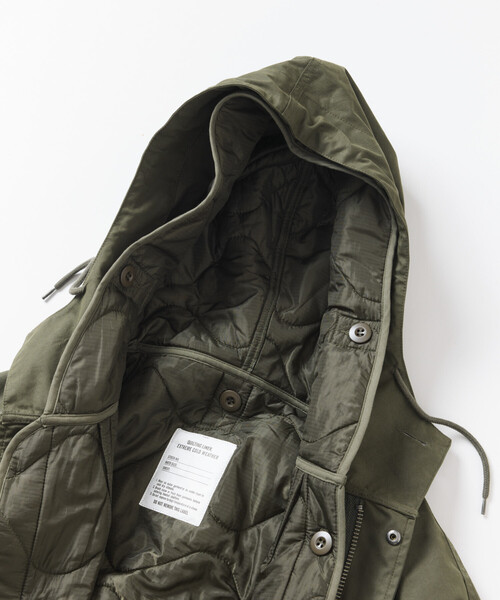 FREAK'S STORE(フリークスストア)の「M-64 ウエストベルテッド フィールドパーカー ライナーセット/ミリタリーコート / field parka(モッズコート・メンズ・ブラック/オリーブ・MEDIUM/LARGE)」の5枚目の写真