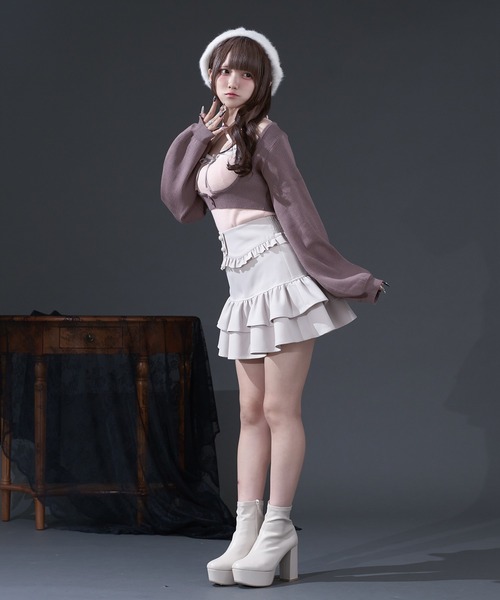 Pal elfy（パルエルフィー）の「ハシゴレースアンサンブルニット