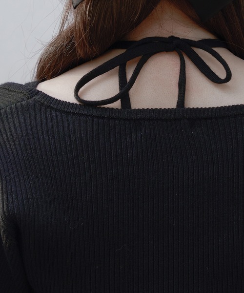 ハシゴレースアンサンブルニット（カーディガン/ボレロ）｜Pal